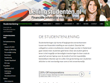 Tablet Screenshot of leningstudenten.nl